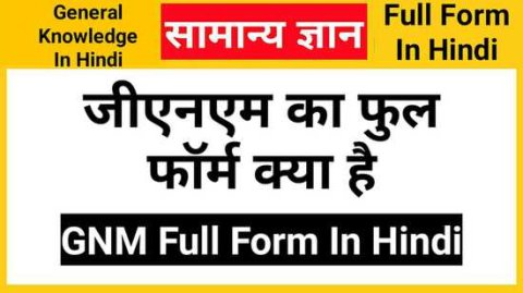GNM Full Form In Hindi, जीएनएम का फुल फॉर्म क्या है
