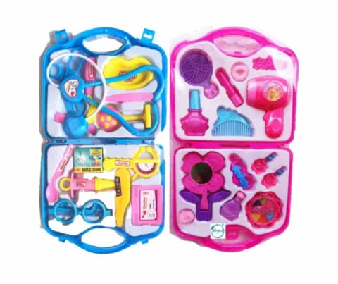 Combo Of Doctor Set And Beauty Set Toy