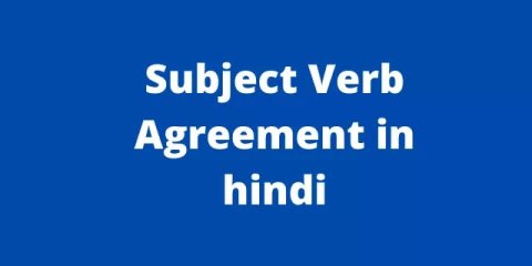 Subject Verb Agreement in Hindi- Rules and Examples